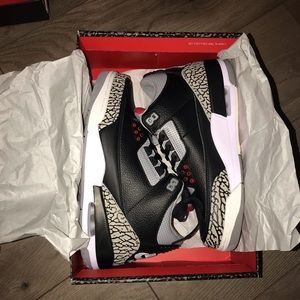 Jordan 3 Black Cement Size 10